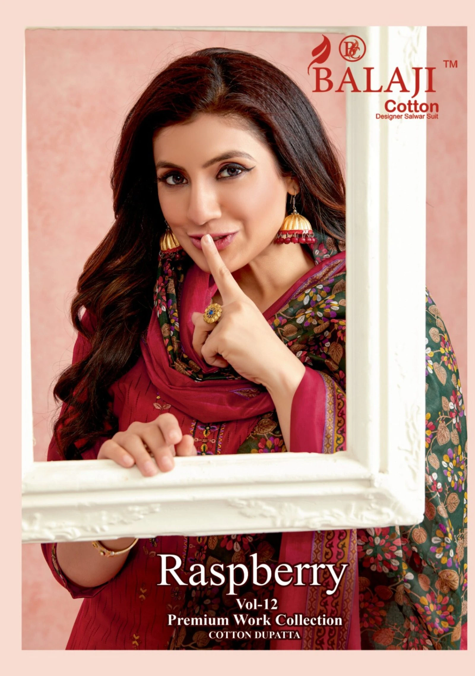 Balaji Cotton Raspberry Vol 12