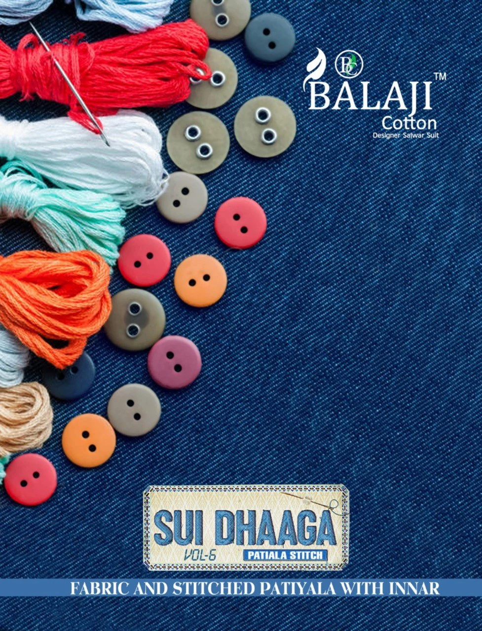 Balaji Cotton Sui Dhaga Vol 6 Cotton Printed Salwar Suits Wholesaler Surat