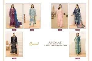 Cosmos Fashion Andaaz Luxury Lawn Collection