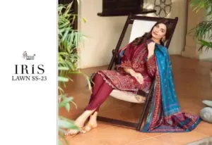 Iris Lawn Ss 23 Shree Fabs