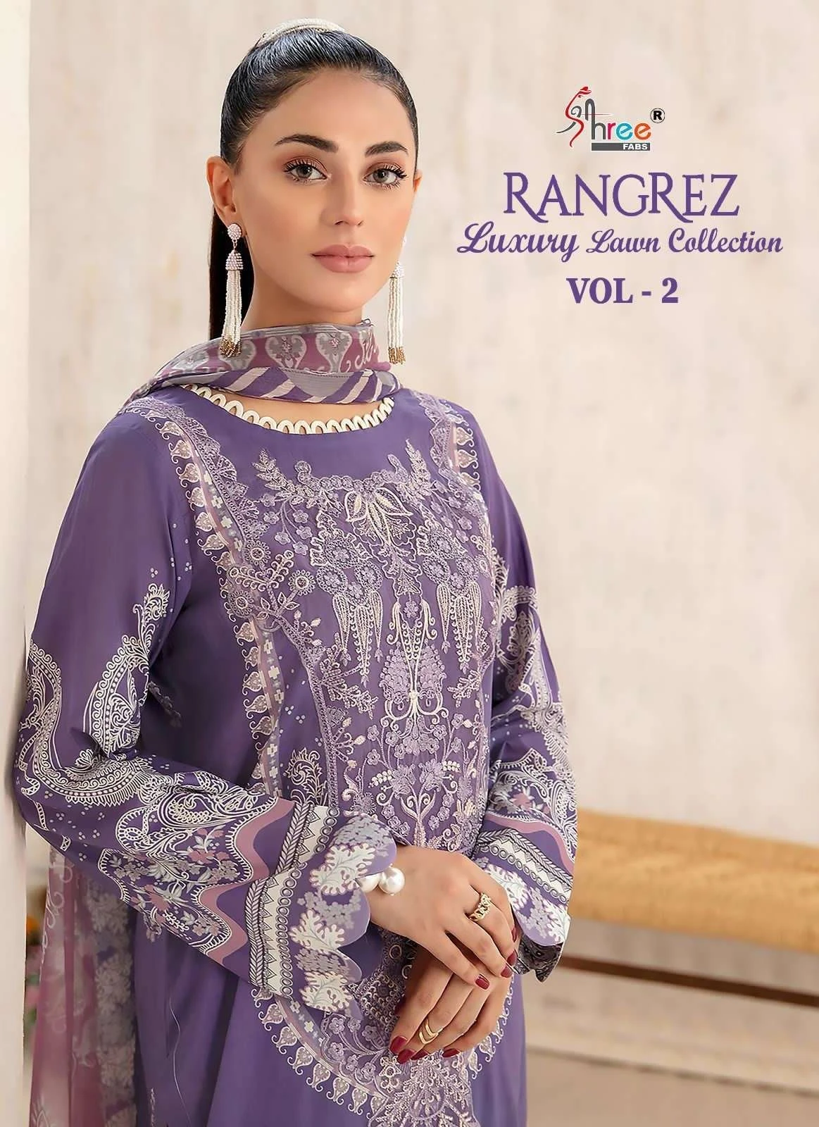 Rangrez Luxury Lawn Vol 2 Shree Fabs