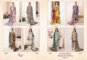 Rangrez Luxury Lawn Vol 2 Shree Fabs