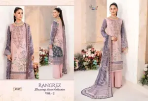 Rangrez Luxury Lawn Vol 2 Shree Fabs