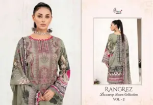 Rangrez Luxury Lawn Vol 2 Shree Fabs