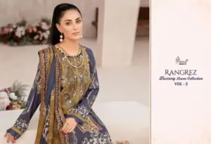 Rangrez Luxury Lawn Vol 2 Shree Fabs