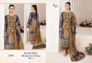 Rangrez Luxury Lawn Vol 2 Shree Fabs