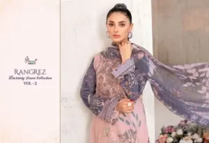 Rangrez Luxury Lawn Vol 2 Shree Fabs