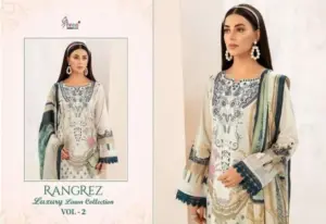 Rangrez Luxury Lawn Vol 2 Shree Fabs