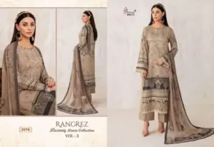 Rangrez Luxury Lawn Vol 2 Shree Fabs