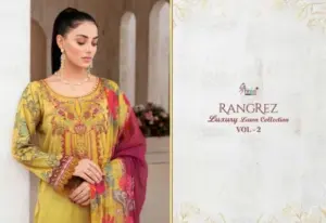 Rangrez Luxury Lawn Vol 2 Shree Fabs