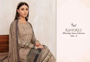 Rangrez Luxury Lawn Vol 2 Shree Fabs