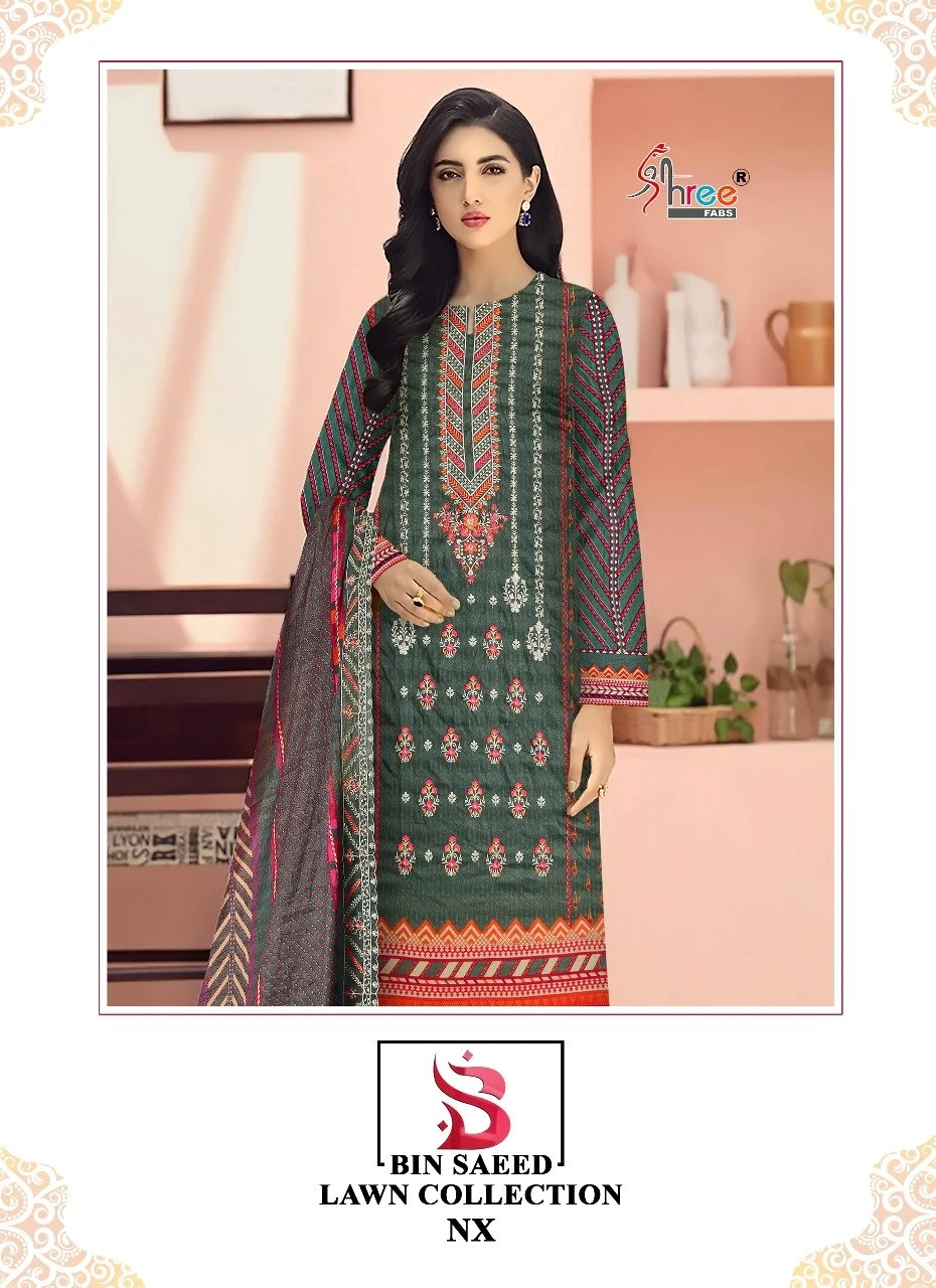 Shree Fabs Bin Saeed Lawn Collection Nx