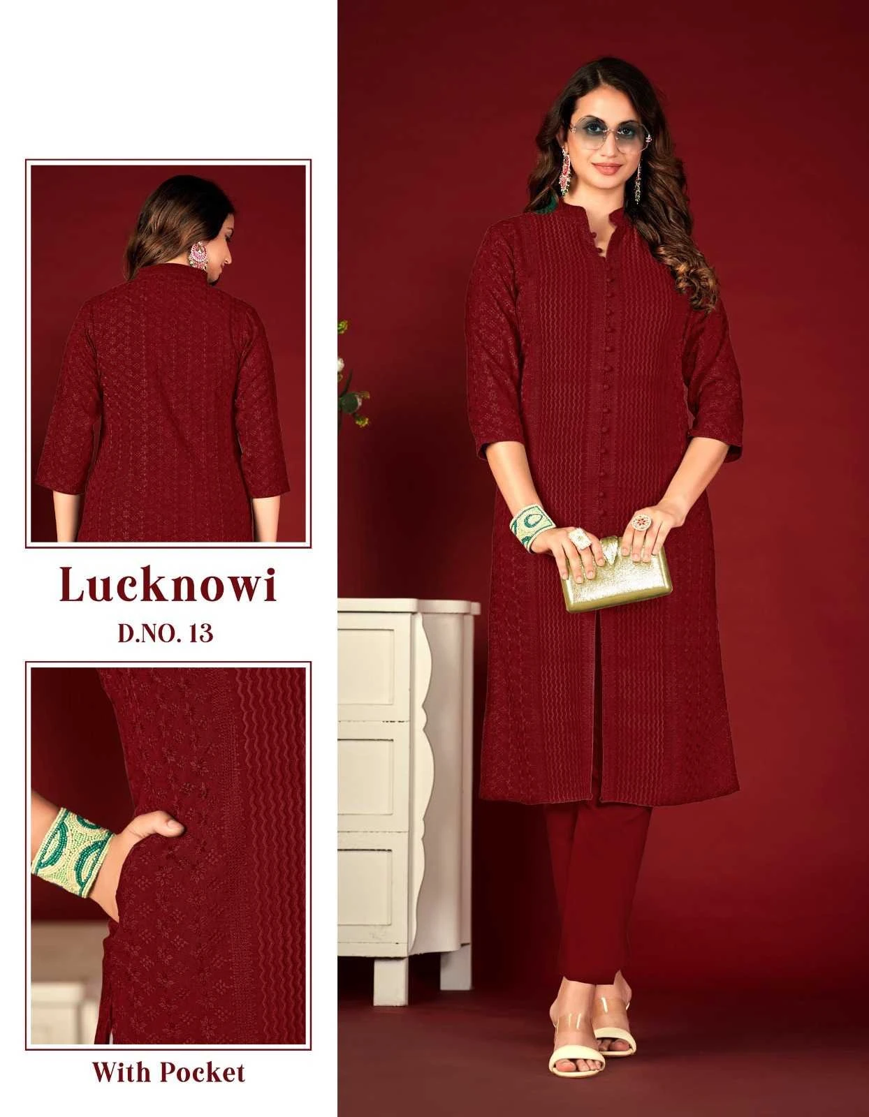 Tunic House Lucknowi Lining