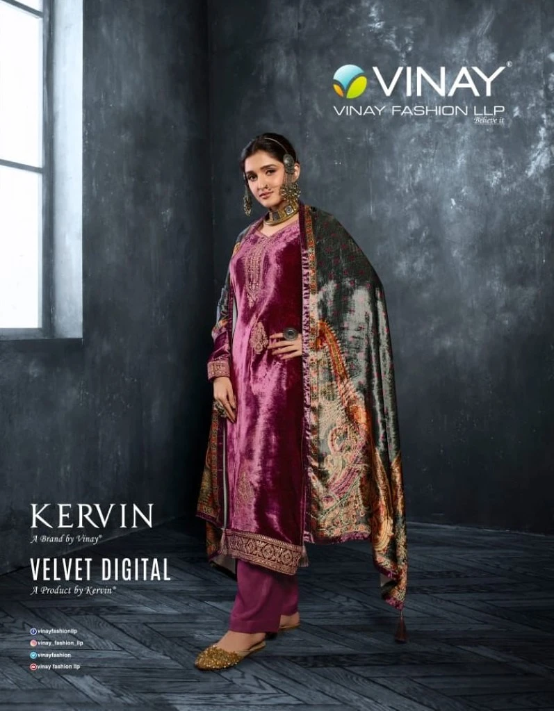 Vinay Fashion Kervin Velvet Digital