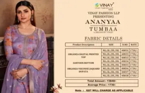 Vinay Fashion Tumbaa Ananyaa