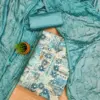 Blue Premium Cotton Foil Print With Embroidered Work Dress Material