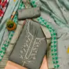 Gray Premium Simer Silk With Hand Work And Banarasi Jacquard Digital Print Dupatta Dress Material