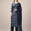 Grey Fully Stitched Rayon Kurti Pant Dupatta Design No 1138