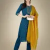 Morpich Fully Stitched Cotton Magic Slub Kurti Pant Dupatta Design No 1117