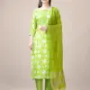 Parrot Fully Stitched Rayon Kurti Pant Dupatta Design No 1139