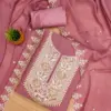 Pink Star Georgette With Work And Matching Dupatta Dress Material