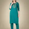 Rama Fully Stitched Cotton Magic Slub Kurti Pant Dupatta Design No 1117