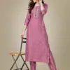 Wine Fully Stitched Rayon 14 Kgs (Liva Approved) Kurti Pant Design No 1010