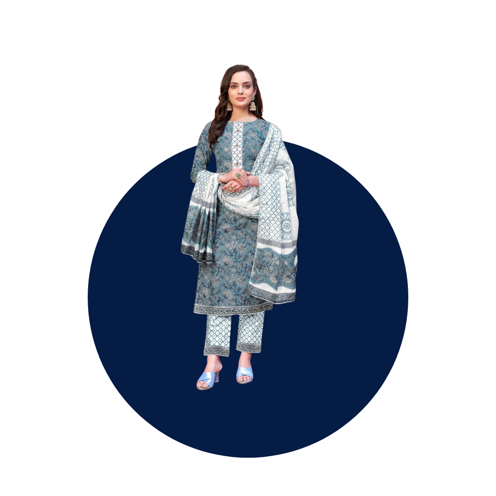 Printed Cotton Dress Materials