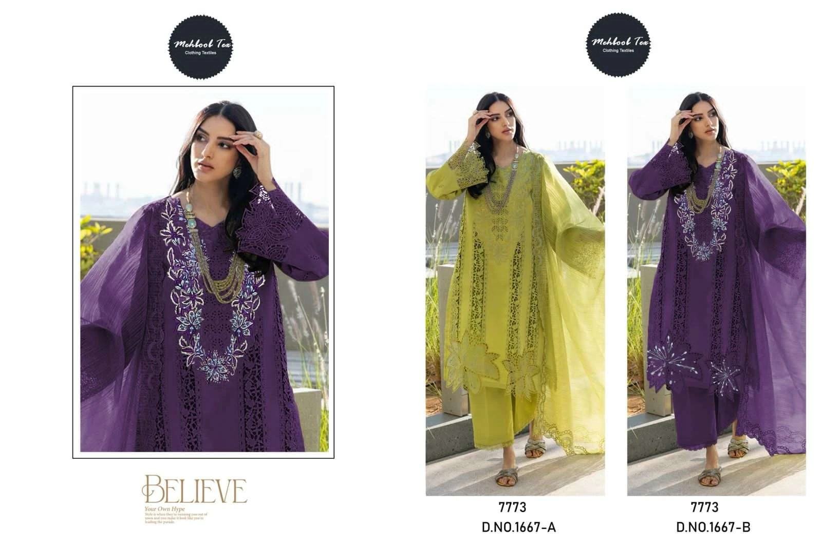 Mehboob Tex Mehboob Tex Design No – 1667 Ab