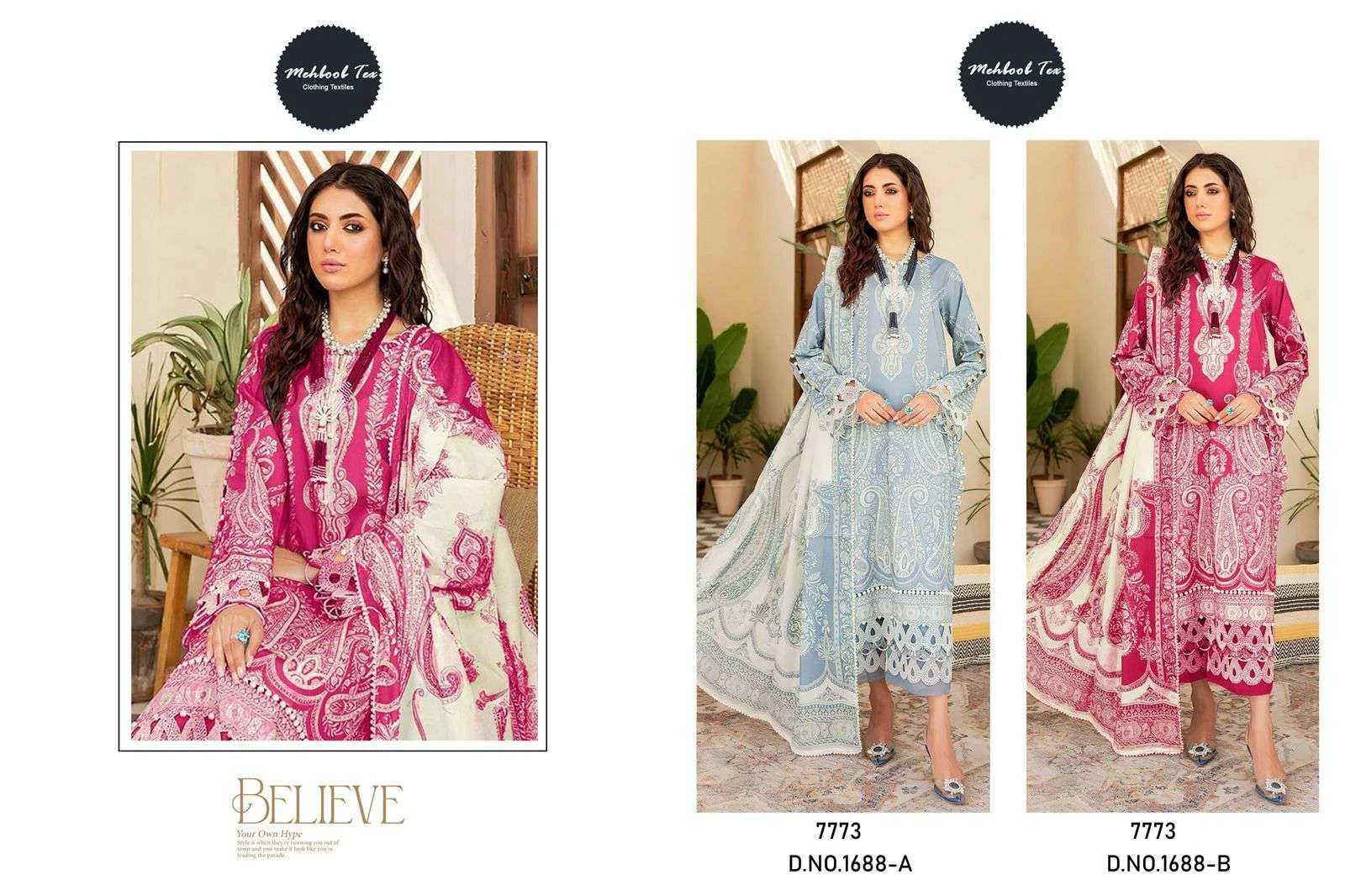 Mehboob Tex Mehboob Tex Design No – 1688 Ab