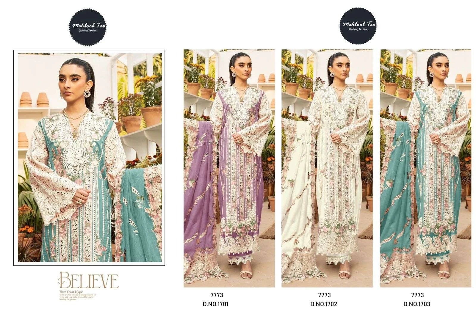 Mehboob Tex Mehboob Tex Design No – 1701-1702-1703