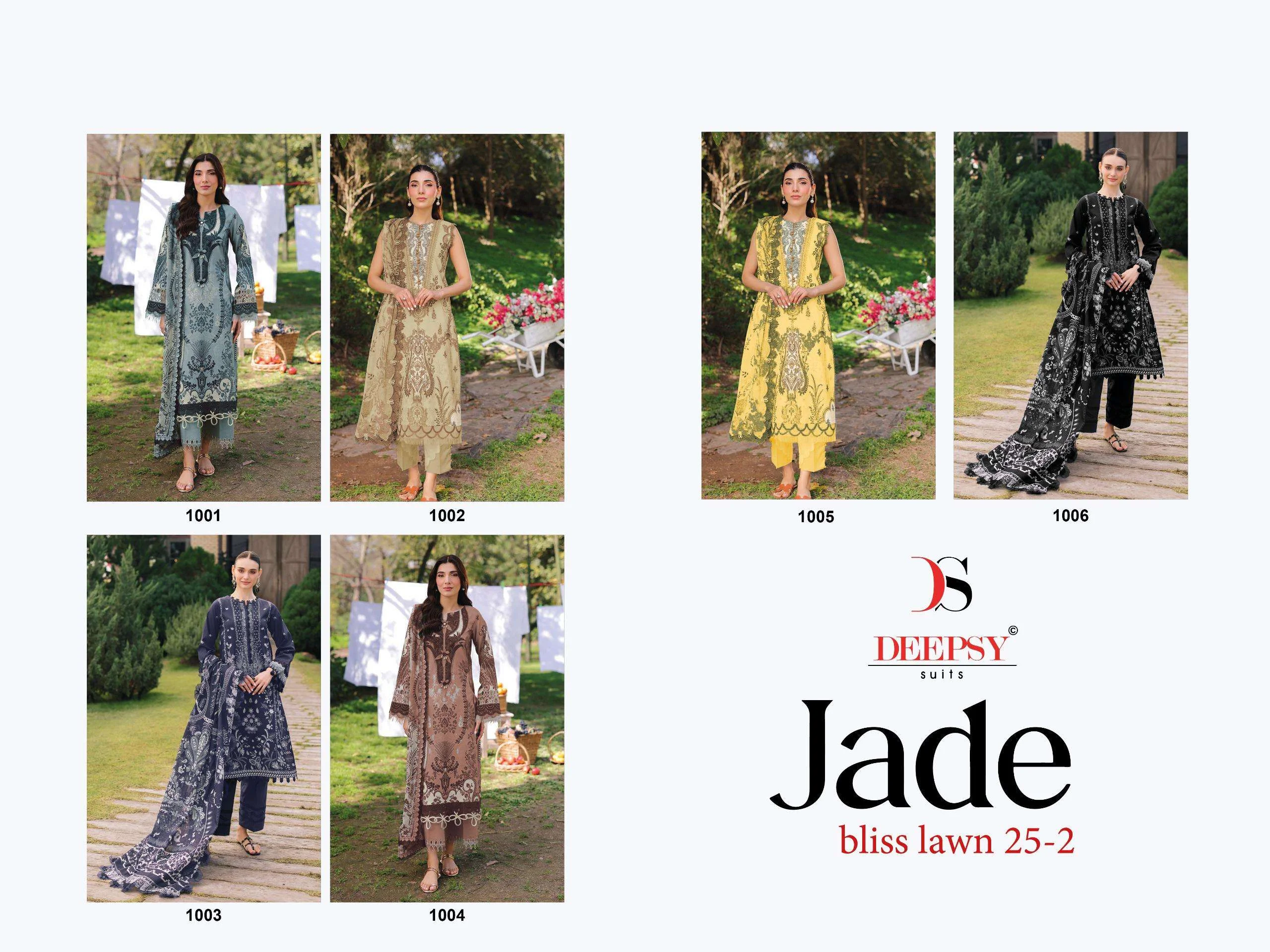 Deepsy Suits Jade Bliss Lawn 25 Vol 2