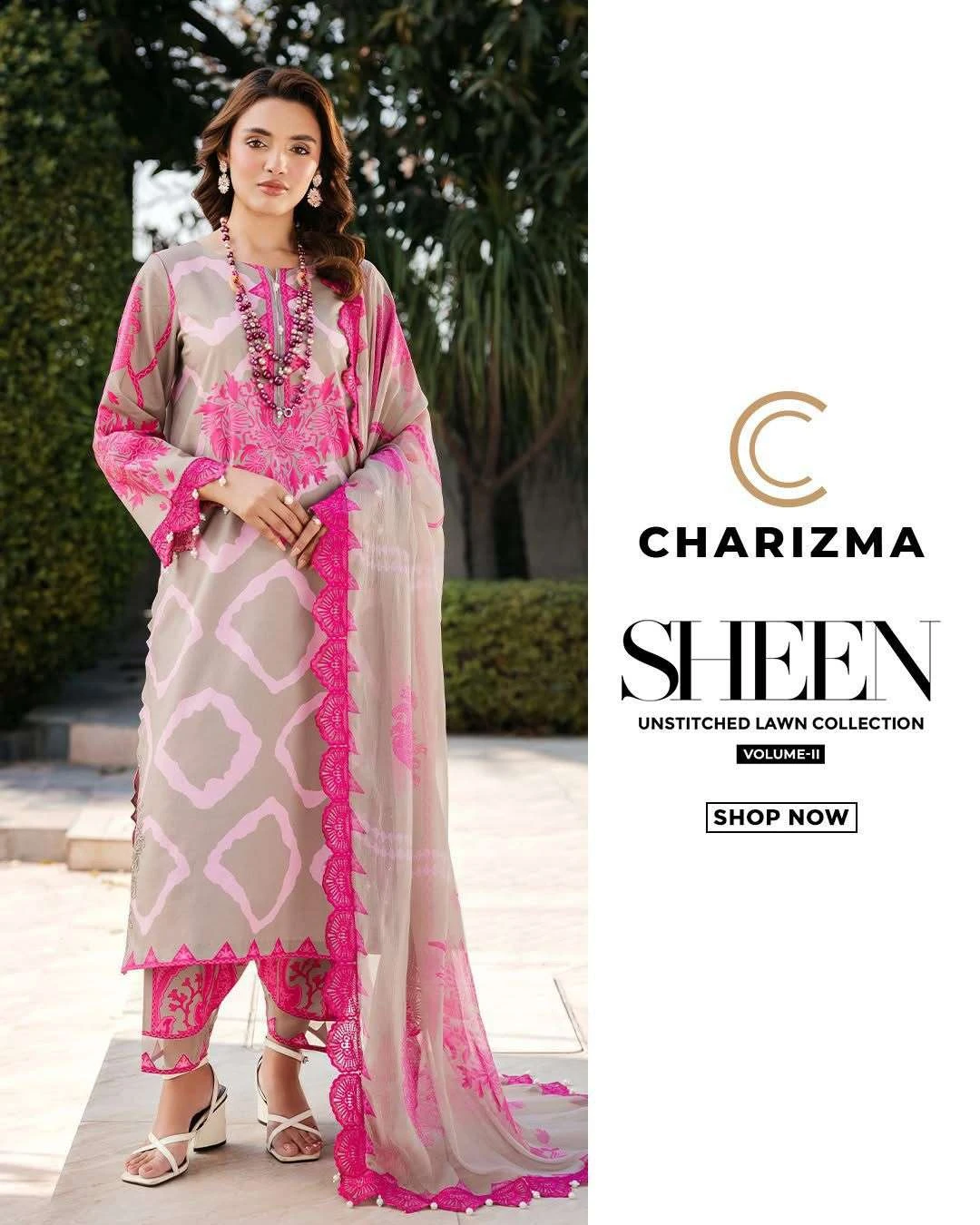 Charizma Sheen Unstitched Lawn Collection Vol 2 - Image 3