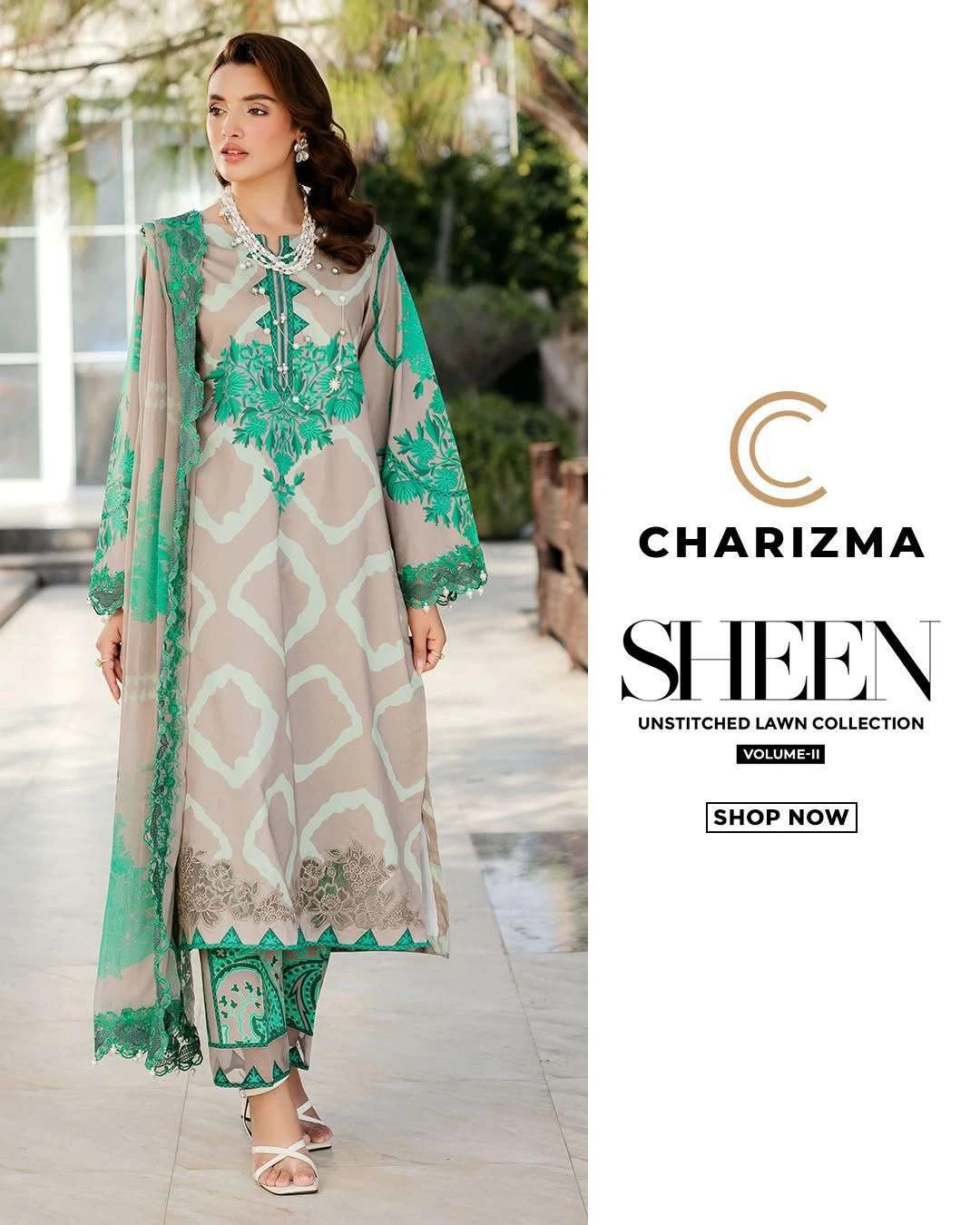 Charizma Sheen Unstitched Lawn Collection Vol 2 - Image 4