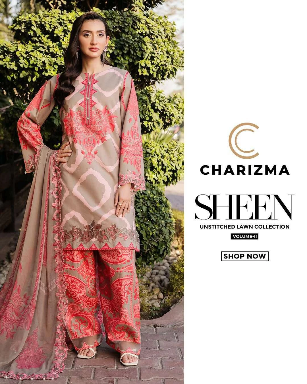 Charizma Sheen Unstitched Lawn Collection Vol 2 - Image 5