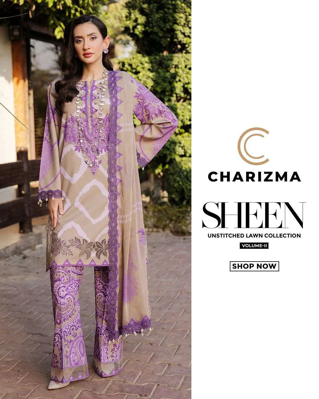 Charizma Sheen Unstitched Lawn Collection Vol 2 - Image 7