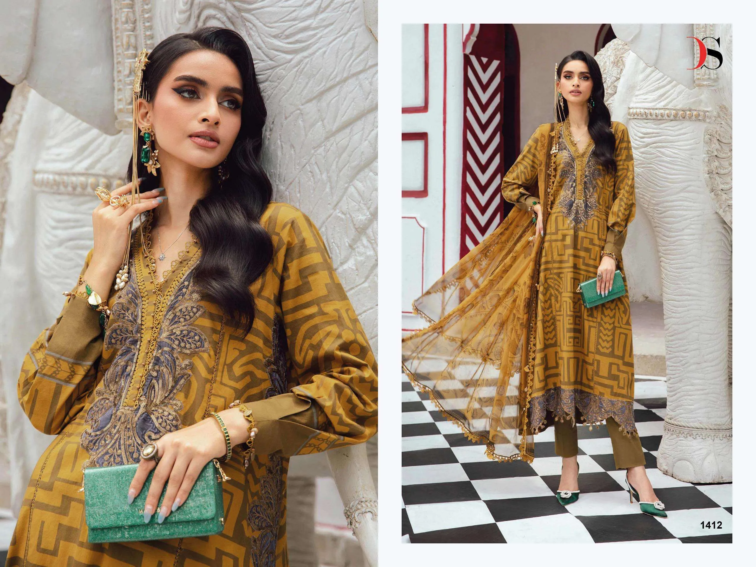 Deepsy Suits Maria B M Prints 25 Vol 5 - Image 12