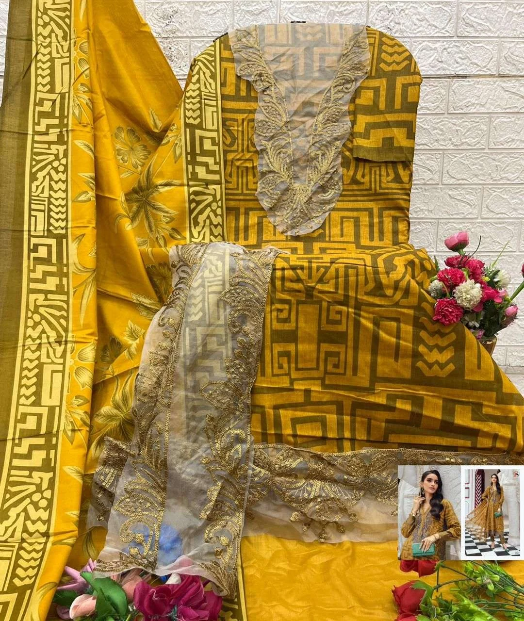 Deepsy Suits Maria B M Prints 25 Vol 5 - Image 13