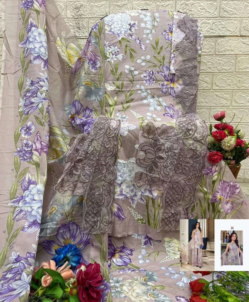 Deepsy Suits Maria B M Prints 25 Vol 5 - Image 15