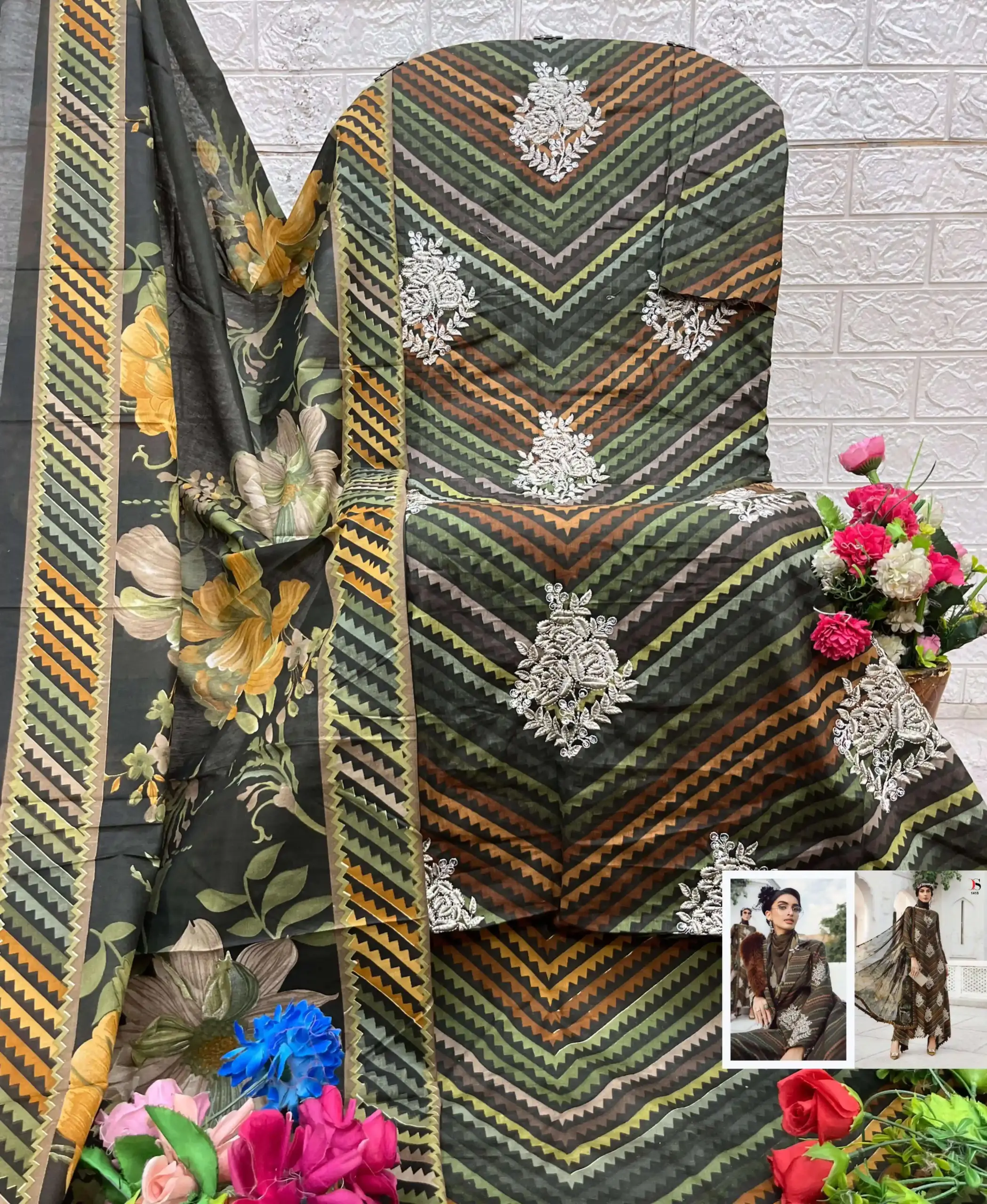 Deepsy Suits Maria B M Prints 25 Vol 5 - Image 3