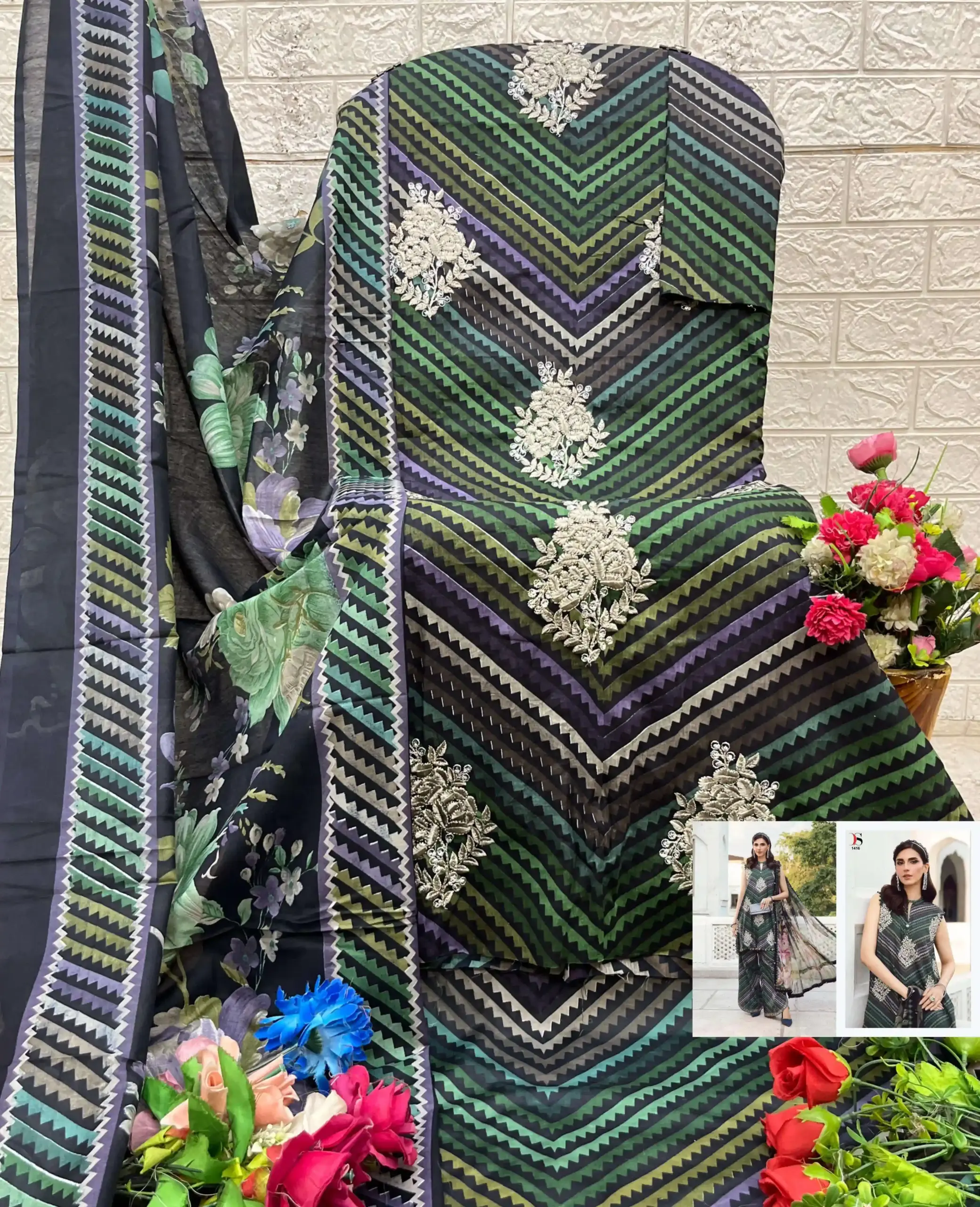 Deepsy Suits Maria B M Prints 25 Vol 5 - Image 5