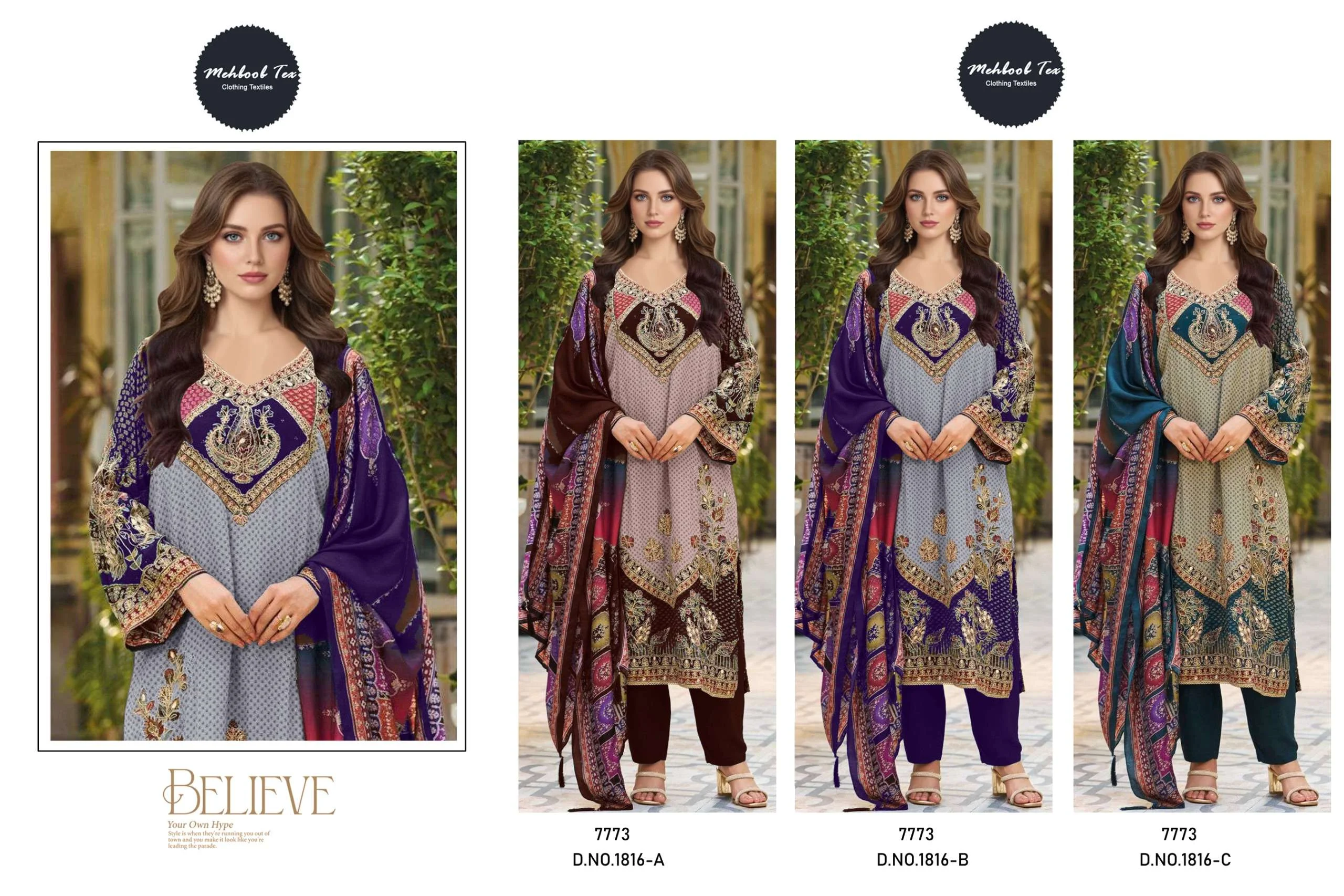 Mehboob Tex Design No - 1816 Abc