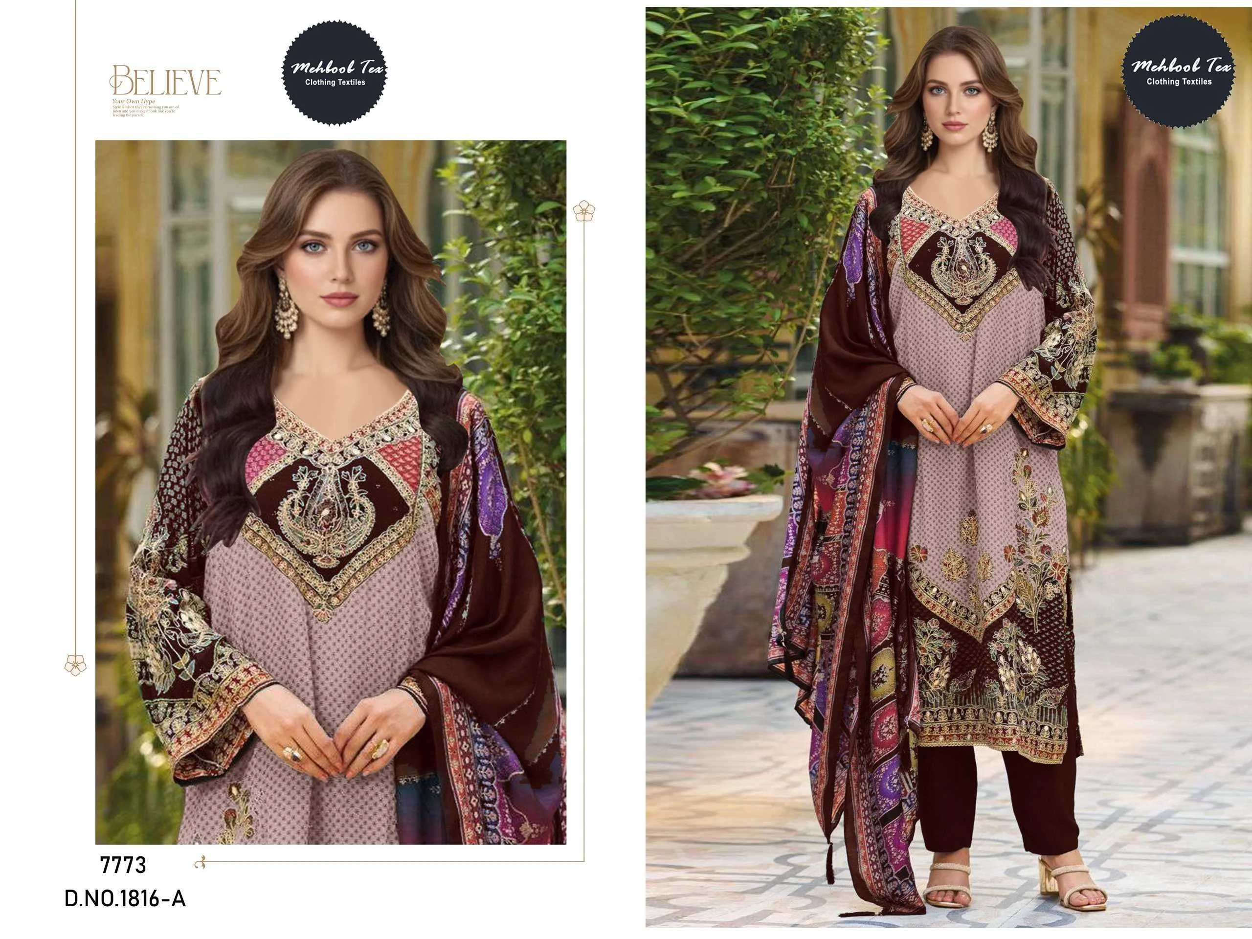 Mehboob Tex Design No - 1816 Abc - Image 4