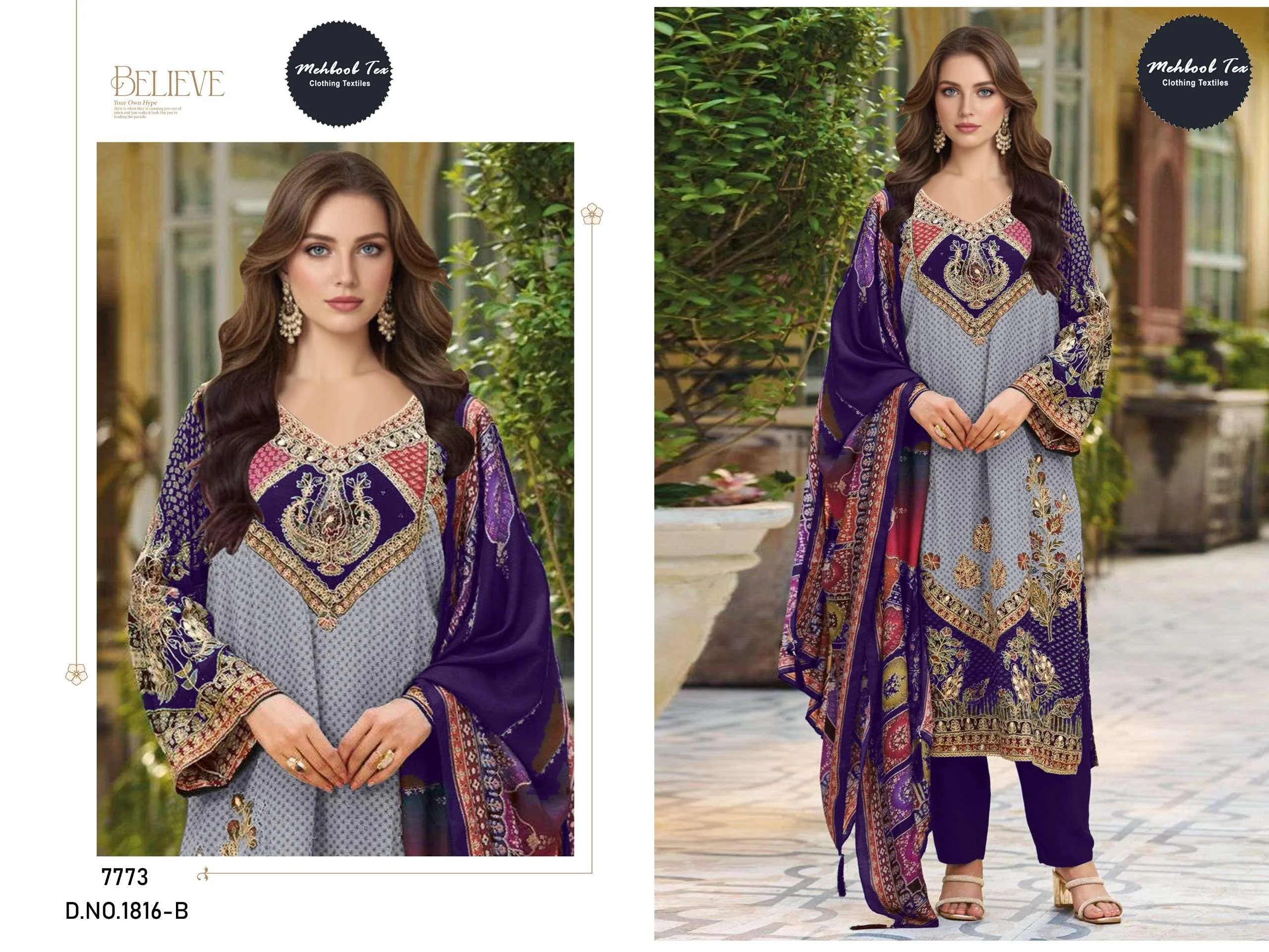 Mehboob Tex Design No - 1816 Abc - Image 5