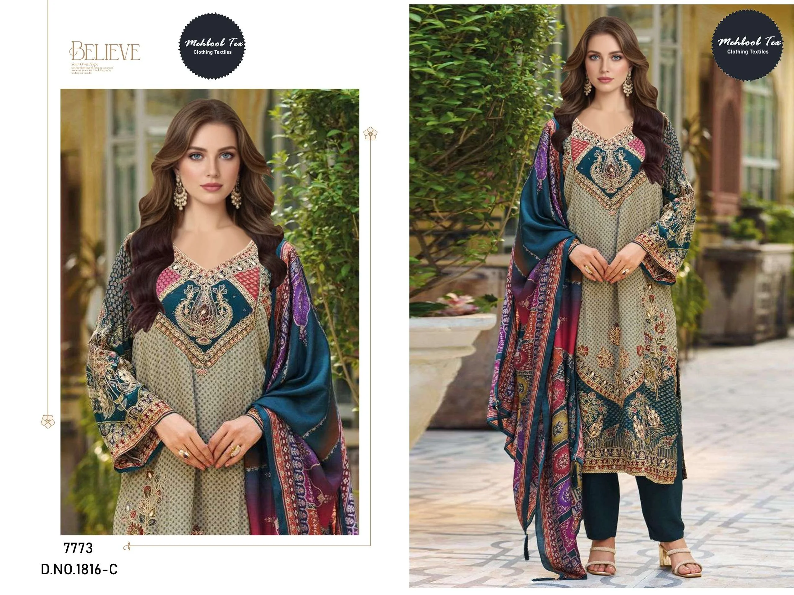 Mehboob Tex Design No - 1816 Abc - Image 6