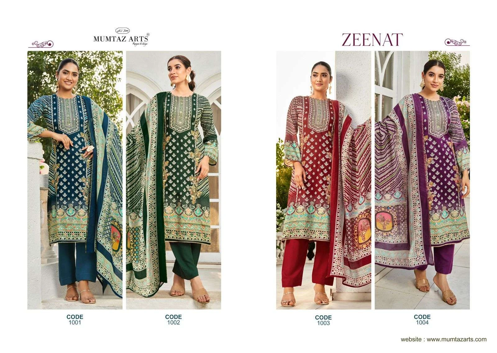 Mumtaz Arts 4 Pc Combo Suit Collection - Image 12