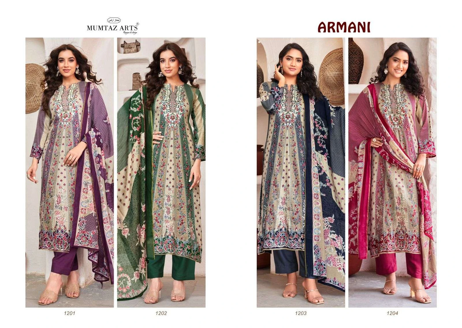 Mumtaz Arts 4 Pc Combo Suit Collection - Image 2