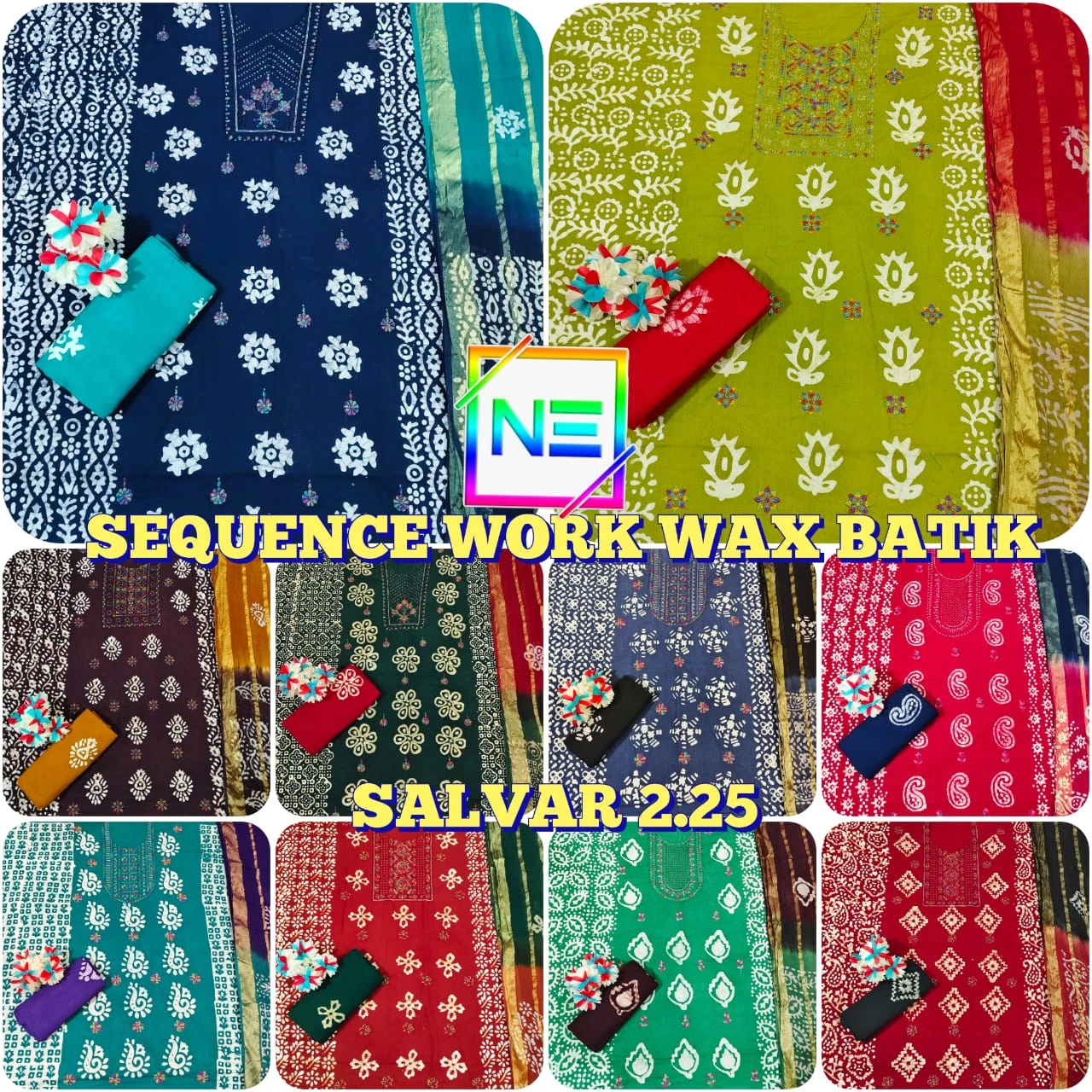 Nemi Wax Batik With Sequence Work - Image 11