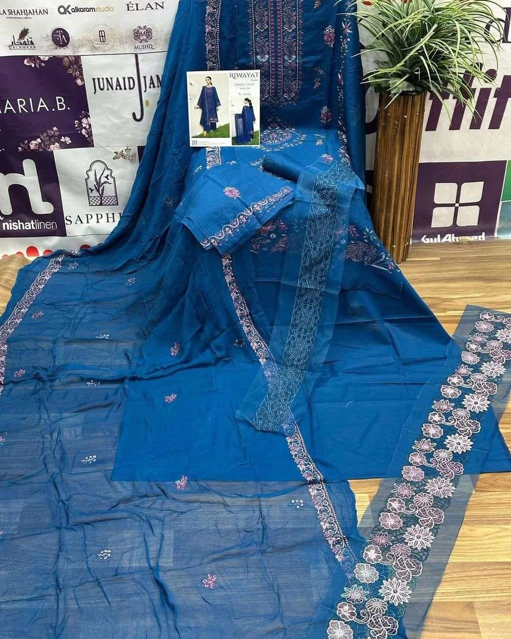 Ramsha Riwayat Luxury Lawn Collection Vol 10 - Image 11