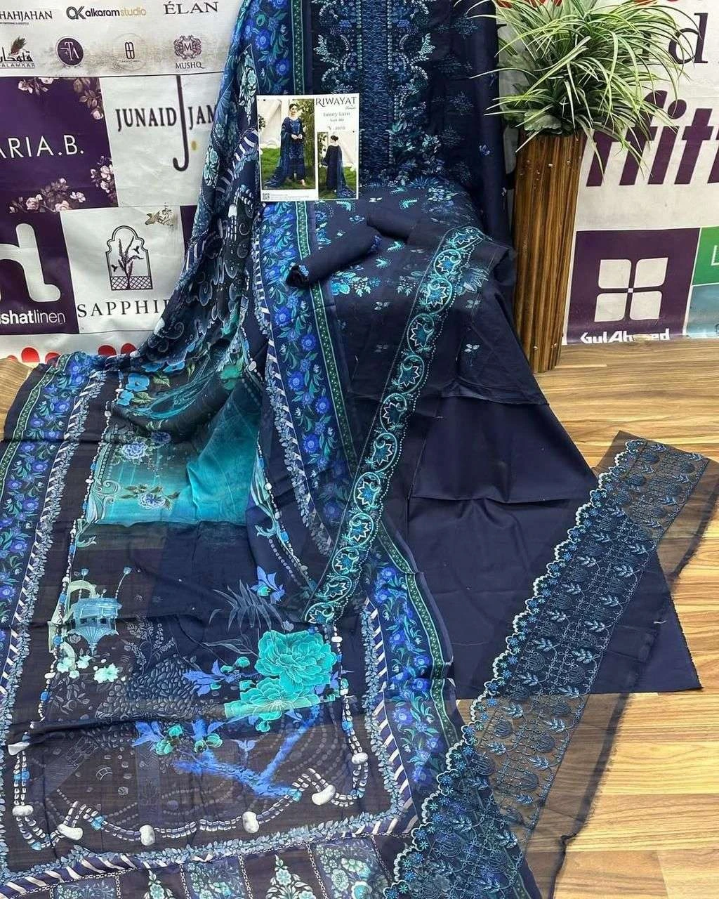 Ramsha Riwayat Luxury Lawn Collection Vol 10 - Image 7